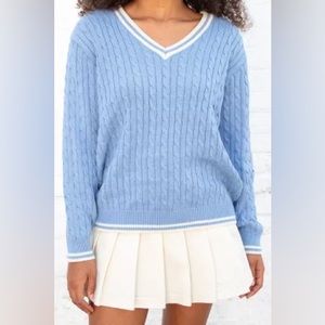 Brandy Melville Morgan Cable Knit Sweater OS